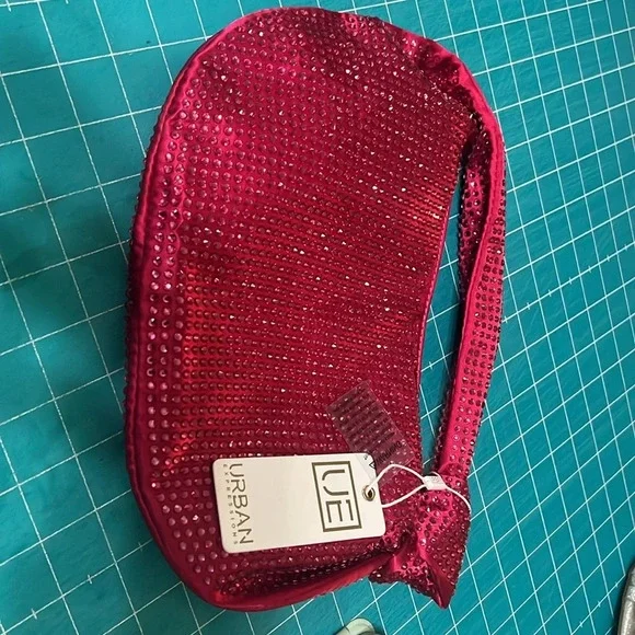 Urban Expressions Hot Pink Rhinestone Handbag #Barbie#Club#Halloween#Party - Picture 2 of 5